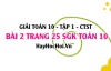 Giải bài 2 trang 25 Toán 10 tập 1 SGK Chân trời sáng tạo